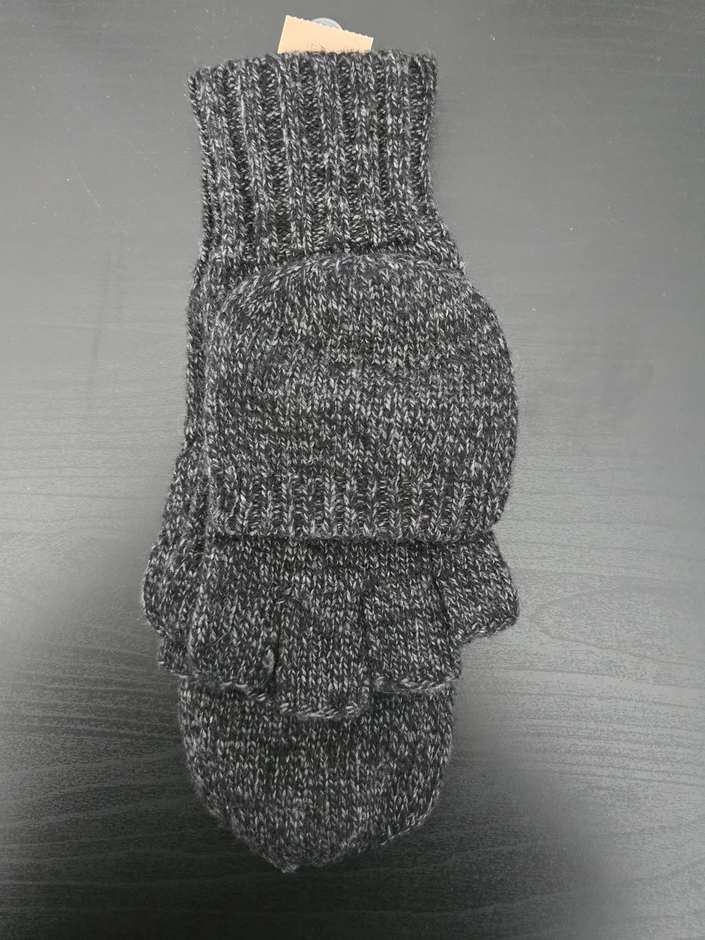 American Eagle Outfitters Dark Charcoal Grey Flip Mittens